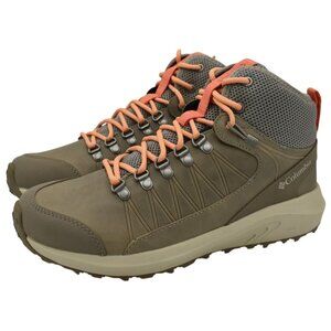 Columbia Womens 9.5 Trailstorm Crest Mid Kettle Peach Waterproof Hiking Boots